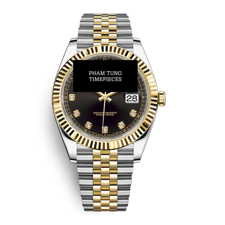 DJ Black Dial Yellow Gold