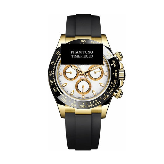DTN Yellow Gold White Dial